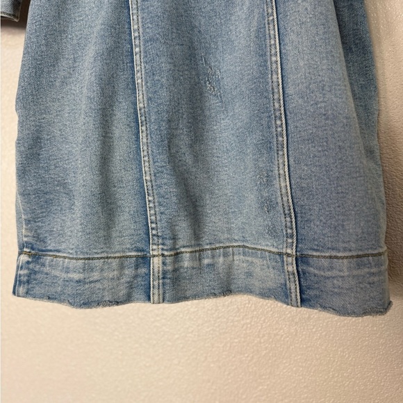 REVOLVE Retrofete Lema Denim dress Western Puff Sleeve size Medium H28 - Picture 12 of 13